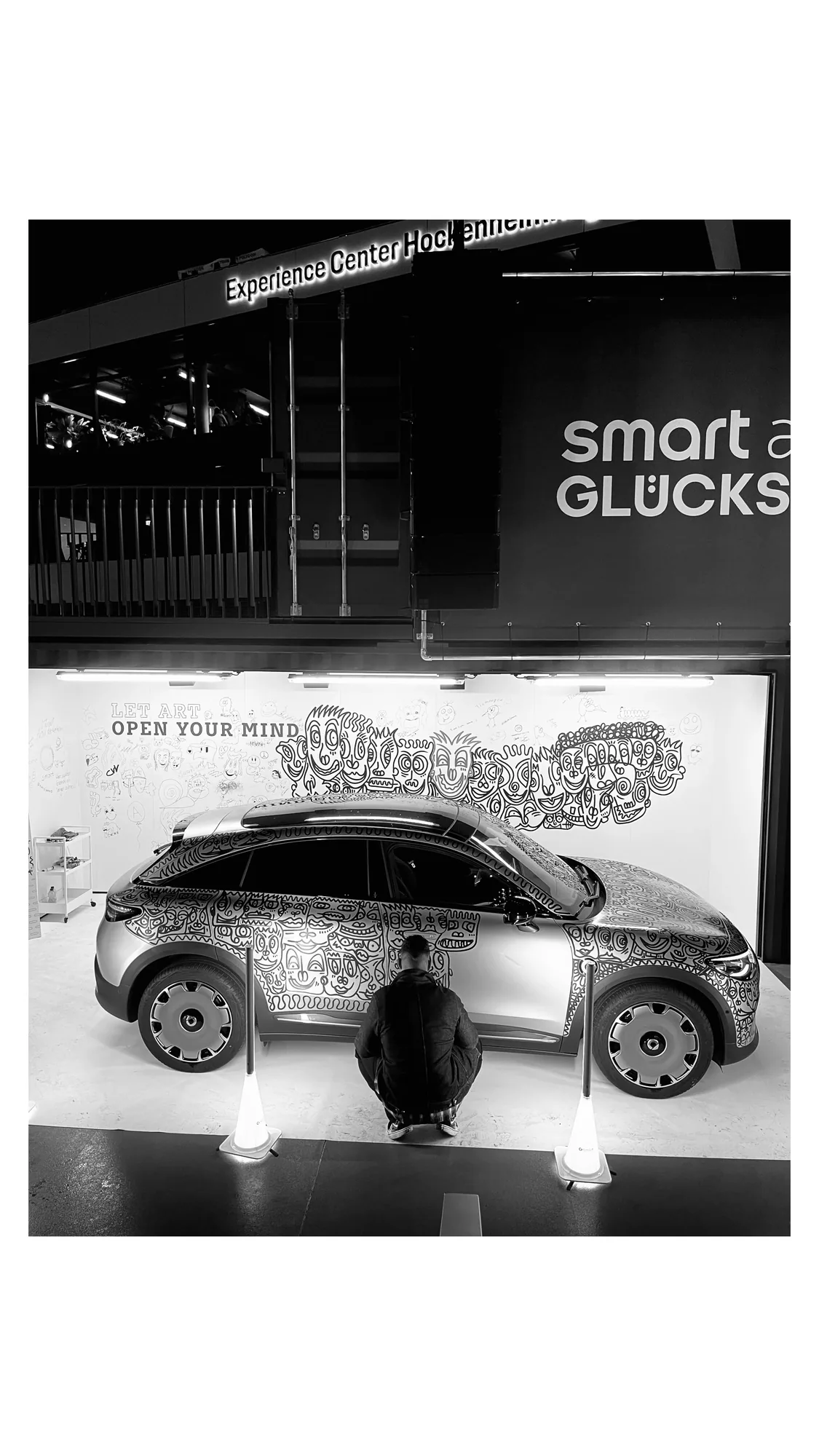 Entstehung eines bemalten Smart Art Cars